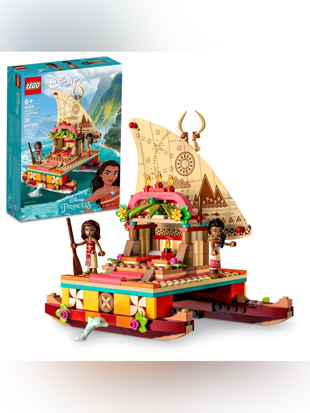LEGO Disney Princess Moana Island Wayfinding Boat - New in unopened Box
